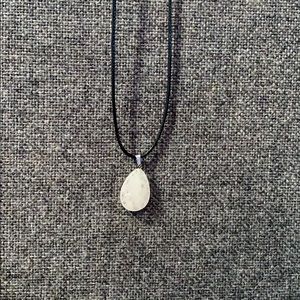 White gem necklace